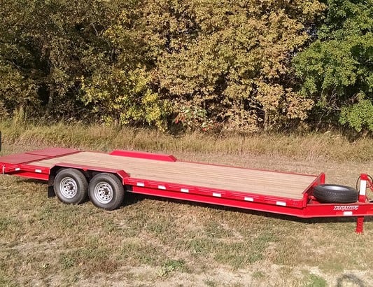 Browse Specs and more for the Full-Width Lowboy Trailer - Bobcat of the Rockies