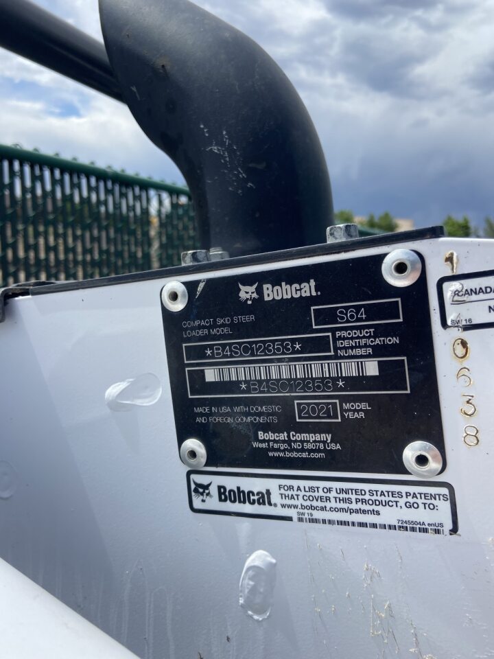 Buy a Used 2021 S64-U BOBCAT SKID STEER LOADER - Bobcat of the Rockies