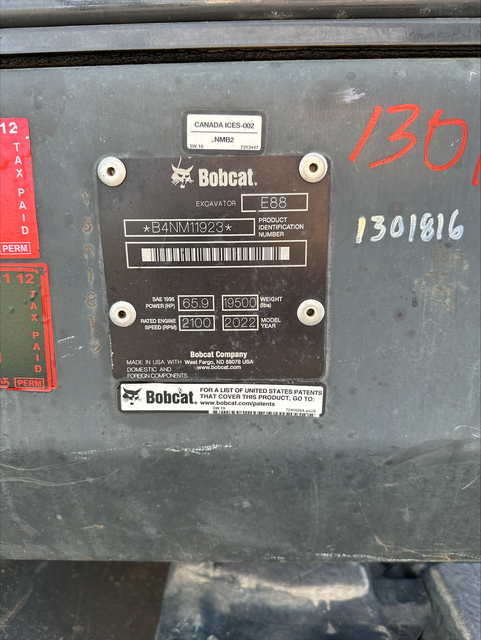 Buy a Used 2022 E88-R BOBCAT COMPACT EXCAVATOR - Bobcat of the Rockies