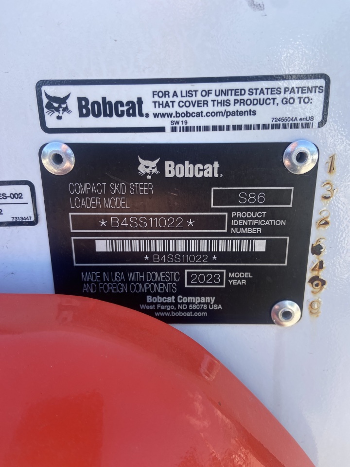 Buy a Used 2023 S86-U BOBCAT SKID STEER LOADER - Bobcat of the Rockies