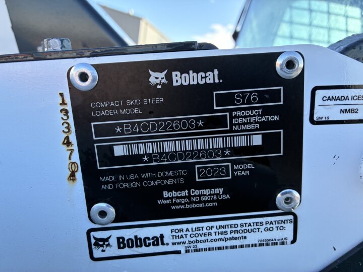 Buy a Used 2023 S76-U BOBCAT SKID STEER LOADER - Bobcat of the Rockies