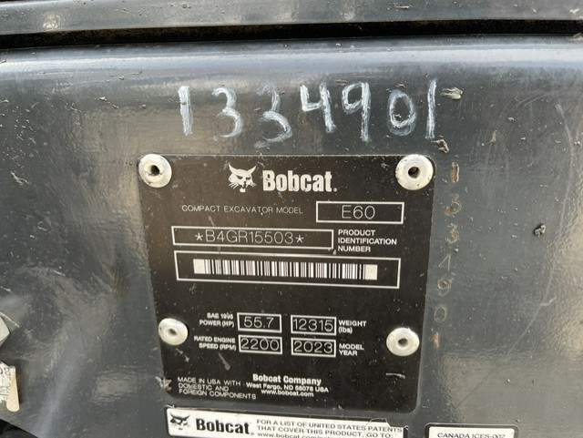 Buy a Used 2023 E60-R BOBCAT COMPACT EXCAVATOR - Bobcat of the Rockies
