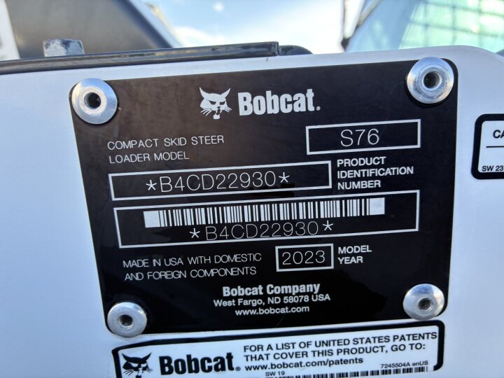 Buy a Used 2023 S76-U BOBCAT SKID STEER LOADER - Bobcat of the Rockies